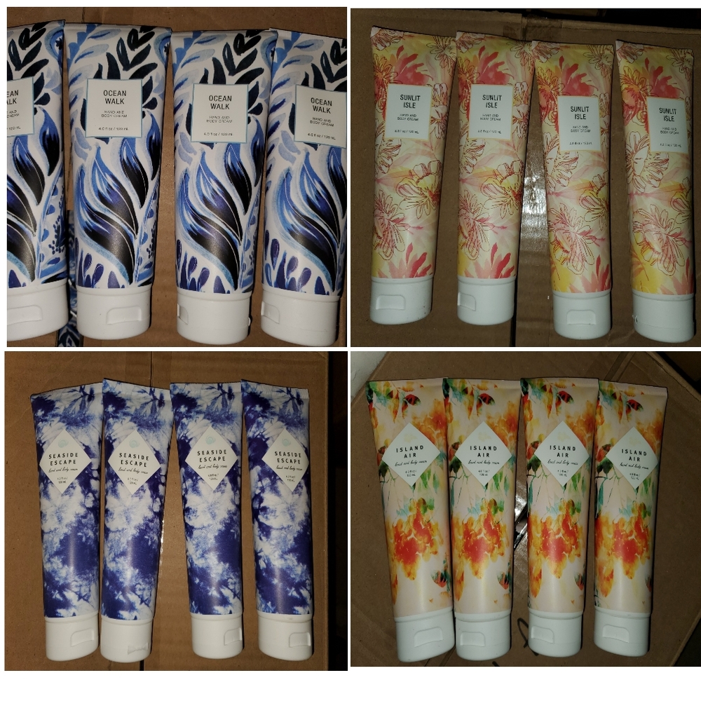 Tru Fragrance & Beauty Hand and Body Cream 4pk. 12oz. Assorted Scents